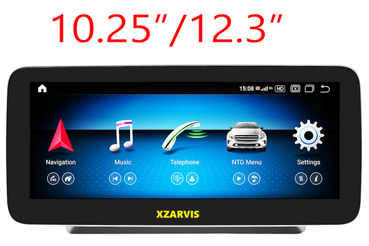 10.25" ANDROID SYSTEM C-CLASS W205, GLC-CLASS X253 / C253, V-CLASS W447 WITH NTG 5.1, 5.2